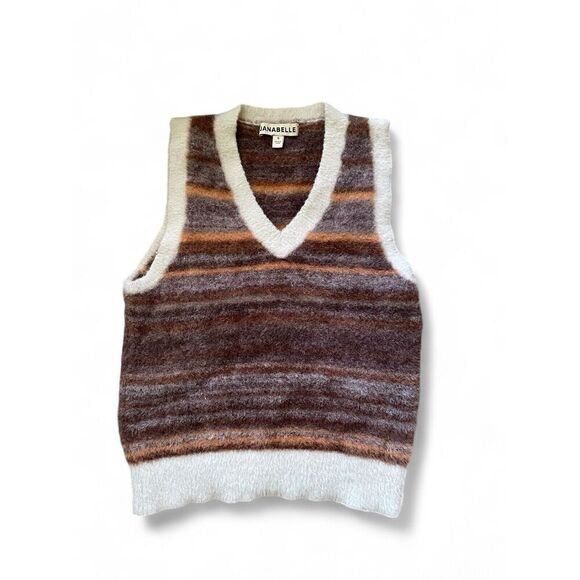 JANABELLE Women’s Colorful Fuzzy sweater-vest S Excellent Condition Very Cute! - Picture 5 of 7